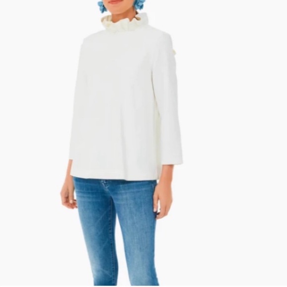 Tuckernuck White Faye Blouse (XS) - Picture 1 of 12